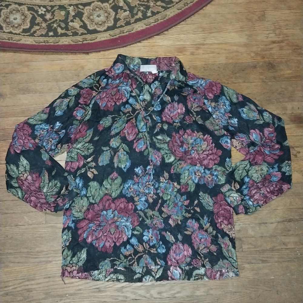Vintage rrrruss Multicolor Floral Top